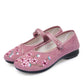 Old Beijing Cloth Shoes Women Hanfu Embroidered Shoes Women Ancient Style Shallow Mouth Soft Bottom Ethnic Style Women's Shoes Non-slip Mother Shoes