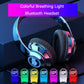 Breathing Light HIFI Subwoofer Wireless Suitab Bluetooth Headset for Android Apple Phone Computer