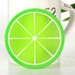3pcs/5pcs/7pcs Simple Creative Coaster Colorful Jelly Color Fruit Shape Anti-scalding Non-slip Silicone Heat Insulation Pad Water Coaster