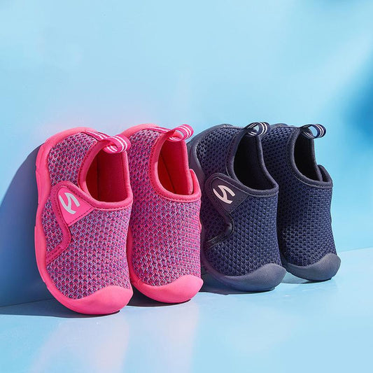 Children's Shoes 2021 Summer Girls Baby Soft-soled Children's Indoor Mesh Breathable Boys Toe Shoes