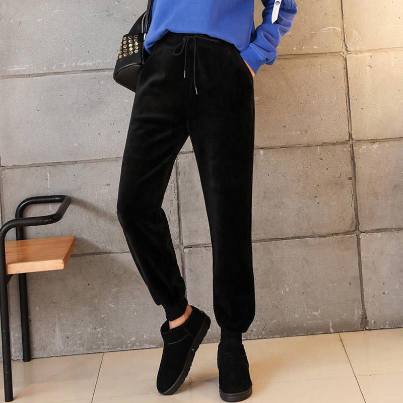 Autumn and Winter Plus Velvet Thick Lamb Velvet Warm Pants Women's High Waist Sports and Leisure Leggings Pants Pants All-match Panties