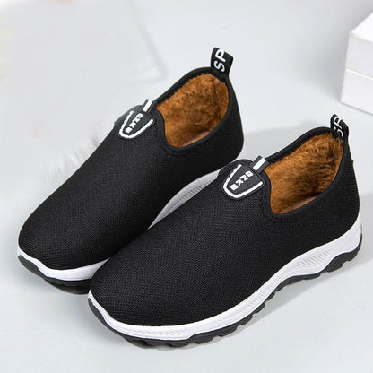 Winter Thick and Velvet Warm Flat Shoes Comfortable Non-slip Sneakers Are Lightweight