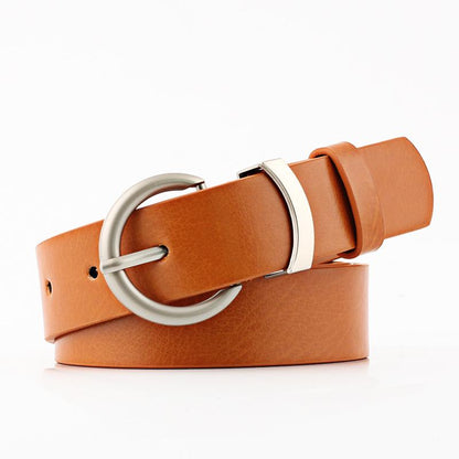 Belts women thin faux leather belt cummerbunds pin buckle casual waistband strap