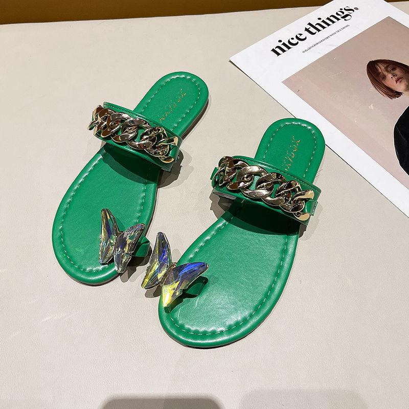 Slippers Female Summer Wear Fashion Korean Fairy Style Flat Flip Flops