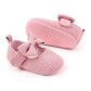 Baby Shoes Spring Cute Baby Girl Anti-Slip Casual Walking Solid Color Shoes Bow Decoration Sneakers Soft Soled Baby Prewalker