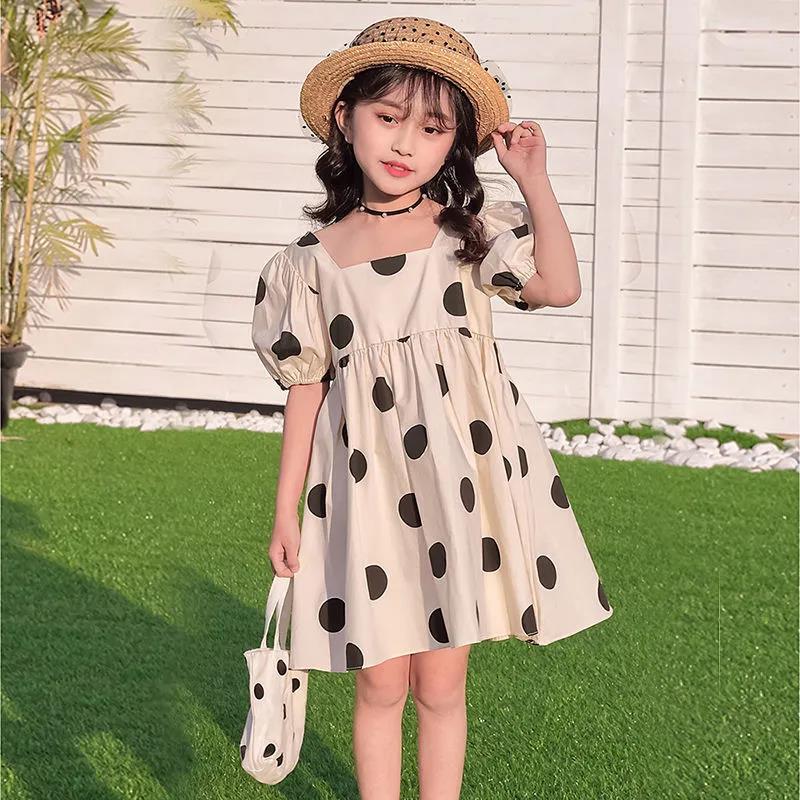 Summer Girls' Dresses Little Girls Polka Dot Princess Dress Baby Girl Western Style Children's Dress
