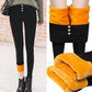 Black Bottoming Pants Women's Gold Velvet Beaver Velvet High-waisted Abdomen Hips and Legs Breasted Trousers Skinny Slim Pants