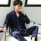 Old Velvet Pajamas Men's Autumn and Winter Long-sleeved Loose Large Size Youth Warm Home Clothes
