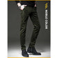 Men's Autumn and Winter Corduroy Casual Pants Slim-fit Pants with Small Feet Male Straight-leg Korean Style Trousers Business Streetwear Elastic Waist