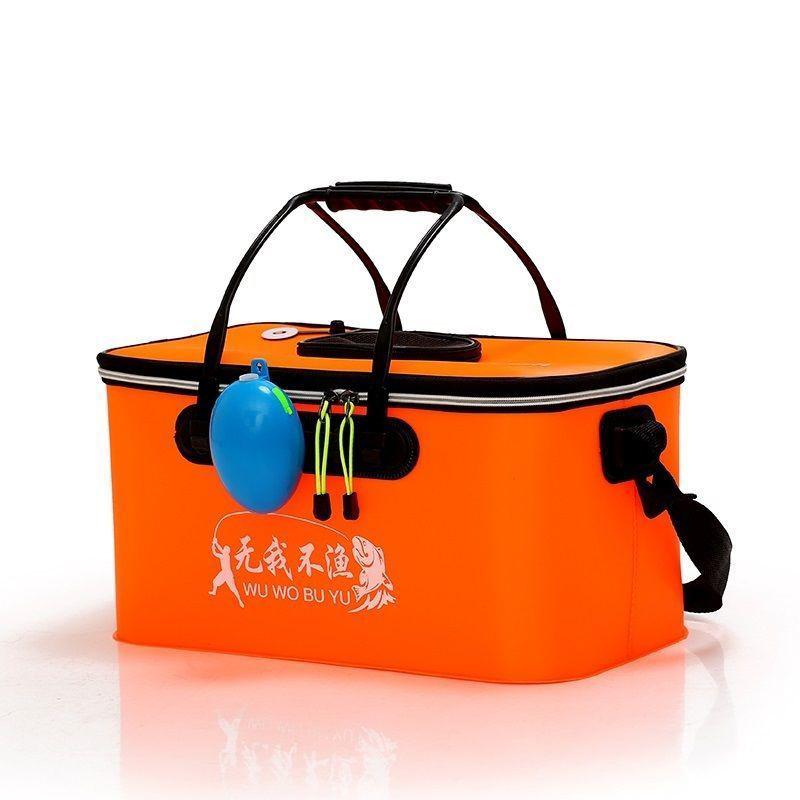 EVA Portable Fishing Bag Folding Thickened Live Fish Tank Water Tank Bucket Camping Fishing Tackle Fish Box Travel Fishing Tackle