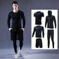 Men Sportswear Compression Sport Suits Quick Dry Running 5 Sets Sports Joggers Training Gym Fitness