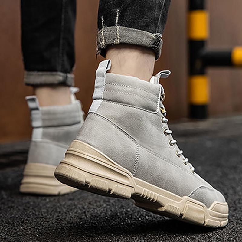 Men's British Casual Martin Boots Outdoor All-match High-top Cowboy Boots