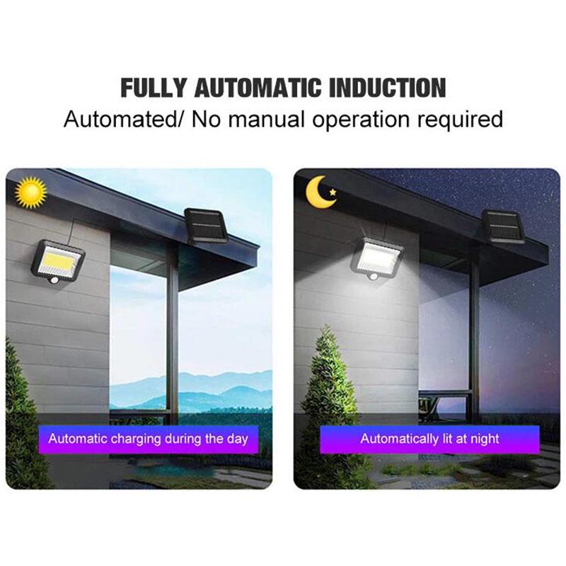 56 LED Solar Lamp Outdoor Waterproof PIR Motion Sensor Solar Powered Wall Lamp