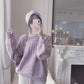 Autumn and Winter Korean Casual Jacket Fashion Loose Knit Sweater Simple Pure Color Youth Female Sweater
