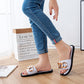 Slippers Women Summer Outing Fashion Gold Chain Sandals and Slippers Outer Wear Western Style Thick Soles
