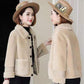 Fur All-in-one Short Grain Velvet Women's Coat  Winter Loose Plus Velvet Thick Lamb Wool Coat