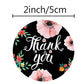 500 Pcs Round Flowers Thank You Sticker Roll Sealing Stickers 8 Patterns Holiday Gift Decoration Stationery Stickers