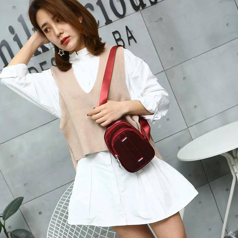 Vertical Simple Chest Bag Female Trend Wild Mini Messenger Bag Chest Bag Small Chest Bag Wild Messenger Backpack