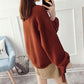 Lantern Sleeve Loose Pullover Women's Knitwear Blouse Puffy Sleeve Outer Wear Coat