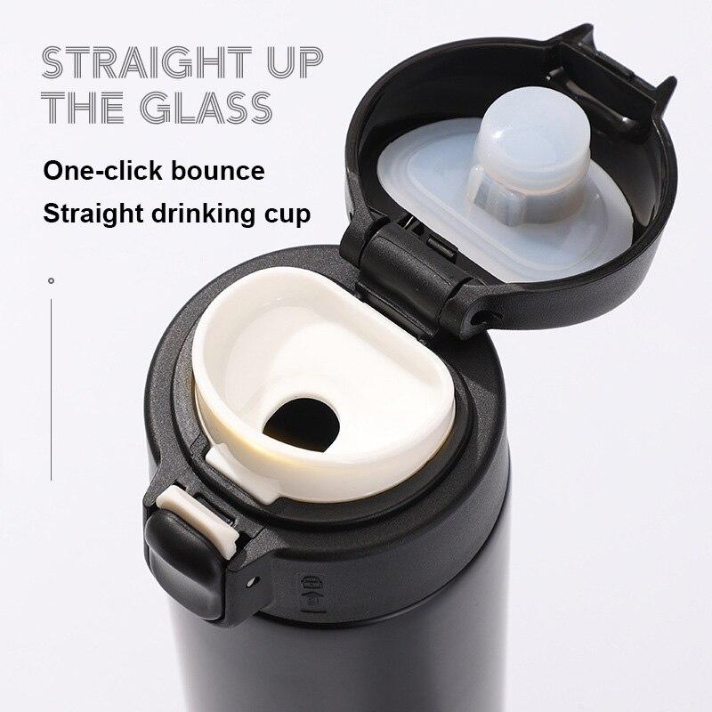 Insulated Water Bottle Stainless Steel Tumbler Korean Coffee Cup Travel Thermos Mug Water Jug Milk Juice Drink Bottle