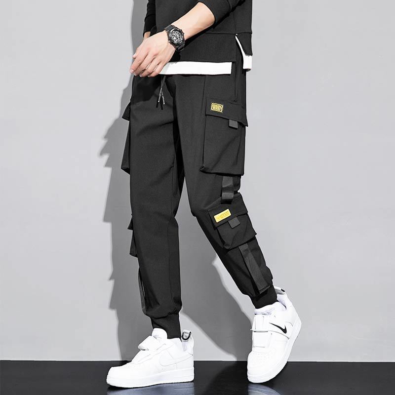 Spring and Summer Overalls Men's Tide Brand Student Nine-point Pants Loose-fitting Harlan Casual Pants