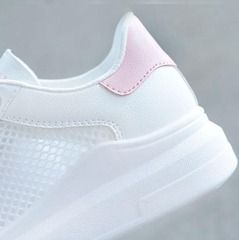 Summer Breathable White Shoes Female Hollow Sports Student Net Shoes Breathable Women