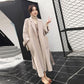 Urban Fashion Solid Women Casual Woolen Coat Female Long Windbreaker Jackets Korean Wool Coat Lady Overcoats