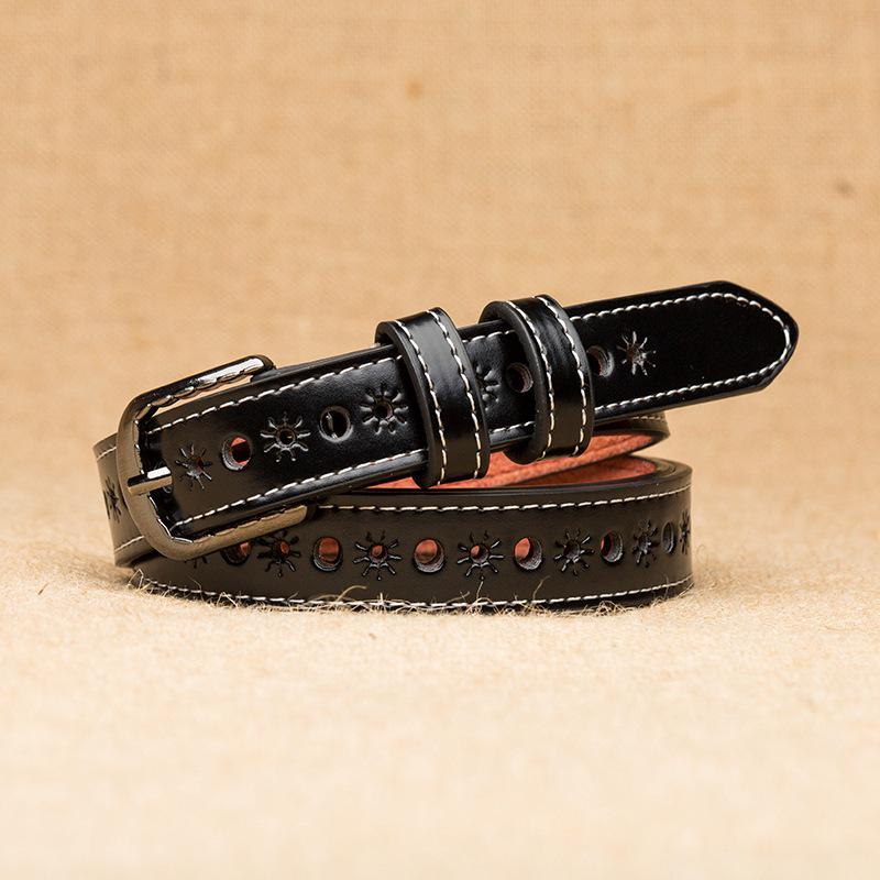 WTEMPO Belt Women's Faux Leather Buckle Skinny Belt Thin Waistband Sashes