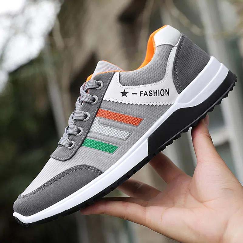 Spring and Autumn Breathable Cloth Shoes All-match Sports Shoes Men's Casual Deodorant Board Shoes Stretch Soles Sports Shoes