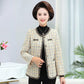Spring Coat Women's Western Style Noble Short Jacket Middle-aged and Elderly Large Size Tooling Top