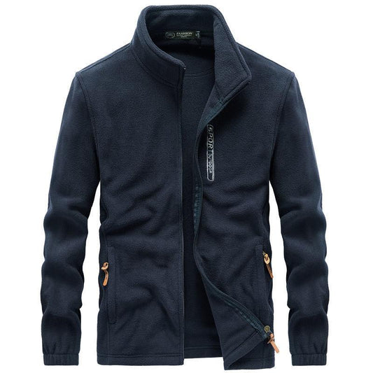 Spring and Autumn Men's Outdoor Fleece Jacket Double-sided Fleece Sweater Warm Fleece Jacket
