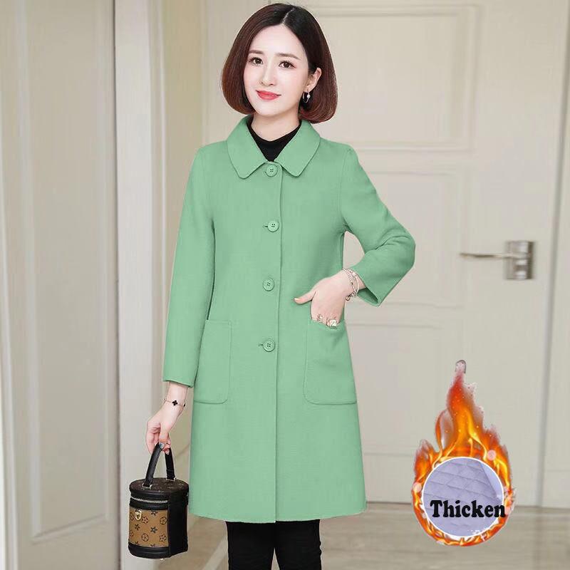 Women's Coat Autumn Winter Jacket Women Overcoat Wool Coat Suits  Long Slim Blend Clothes Outerwear