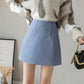 Autumn and Winter Woolen Short Skirt Women's Half-length Skirt A-line Skirt High Waist Large Size Hips