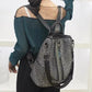 Soft Leather Backpack Ladies Casual Versatile Leather Backpack Lightweight Travel Bag