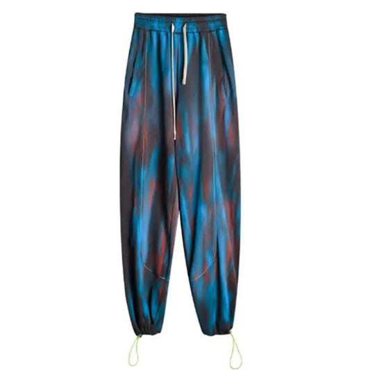 Sports Pants Women's Fashion Personality Loose Thin Sweatpants Tie-dye Gradient Harem Pants Casual Pants