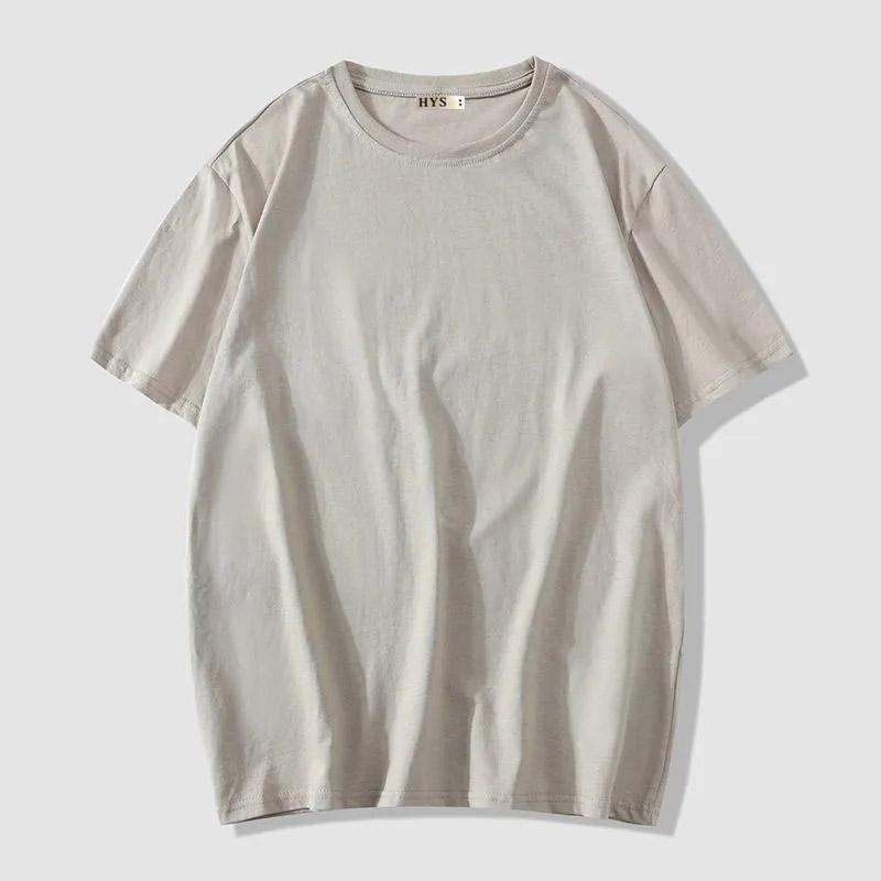 Men's Short Sleeve T-Shirt Summer Trend Loose Bottoming Shirt Clothes T-Shirt Large Size Teen Men's Shirt