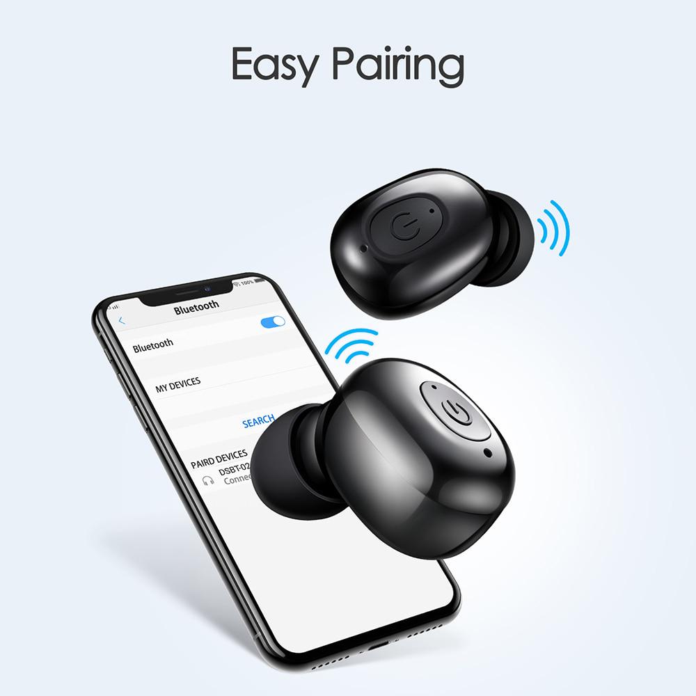 Extremly Light 5.0 Earphones Bluetooth Mini HIFI TWS Earbuds TWS Headphones Noise Reduction Headset