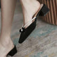 Fairy Sandals Gentle Single Shoes French Niche Sandals Baotou Half-toe Shoes Women's Summer Wear Mules