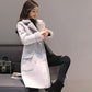 Fashionable Temperament Mid-length Fur Lamb Velvet Women's Cotton-padded Coat Winter Elegant Plus Velvet Thick Warm Suede Coat