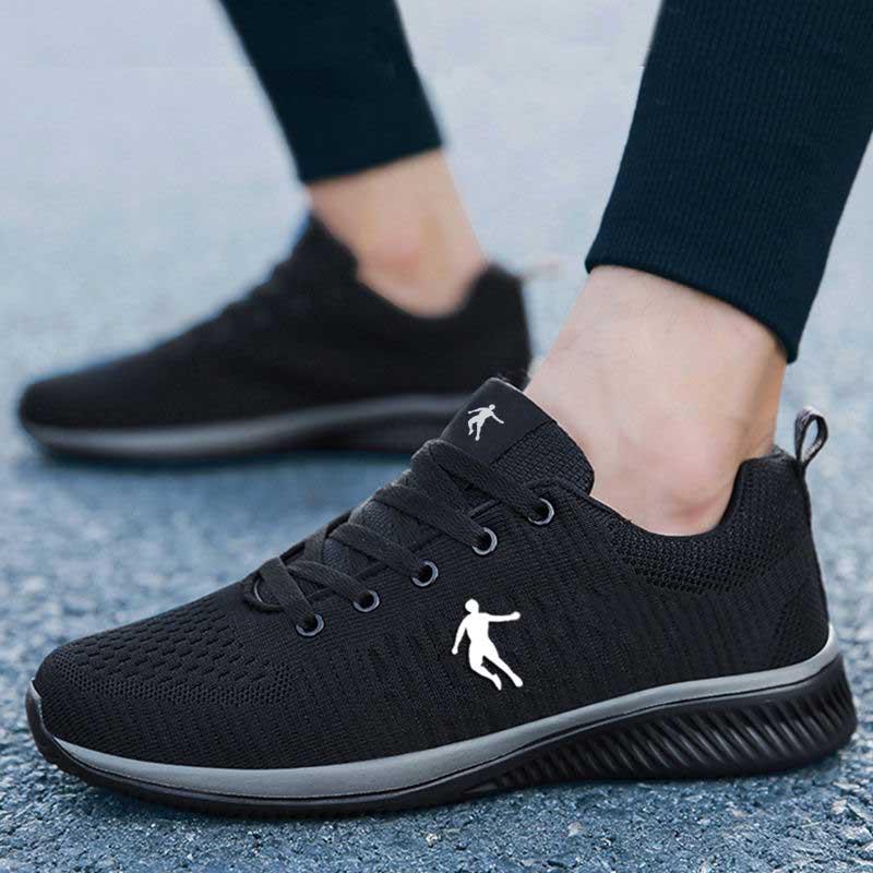 38-45 Men Black Sneakers Wear-resistant Basketball Shoes Breathable Deodorant Outdoor Running Shoes