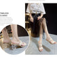High-heeled Slippers Women's Summer Wear Fashion Woven Sandals Bohemian Ethnic Style Crystal Thick Heel Women's Summer Wear