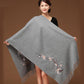 Scarf Women Winter Cotton Shawl Ladies Scarves Embroidery Print Casual Neck Decor