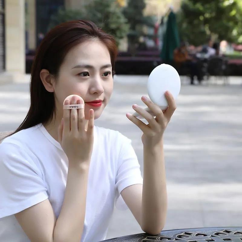 Ladies Portable Mirror USB Rechargeable LED Makeup Mirror Light Convenient Mini Mirror Beauty Makeup Mirror