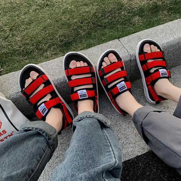 Men's and Women's Summer Light Velcro Casual Sandals Soft Sole Non Slip Classic Couple's Sports Sandals