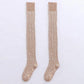 Over The Knee Paddler Female Thickened Plus Legs Student Thick Wool Knit Autumn and Winter Warm High Tube Thigh Socks