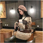 Hong Kong Wind Winter Pullover Sweater Women Loose Loose Lazy Round Neck Long Sleeve Bottoming Shirt