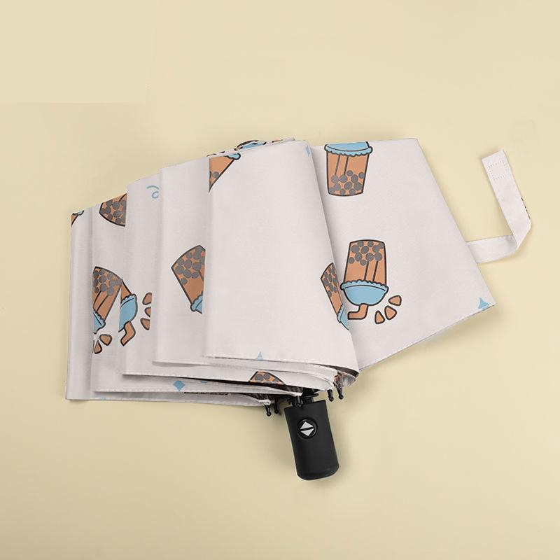 Fully Automatic Sunny Umbrella Dual-use Female Sun Umbrella Sunscreen Anti-ultraviolet Sunshade Folding Student High Value