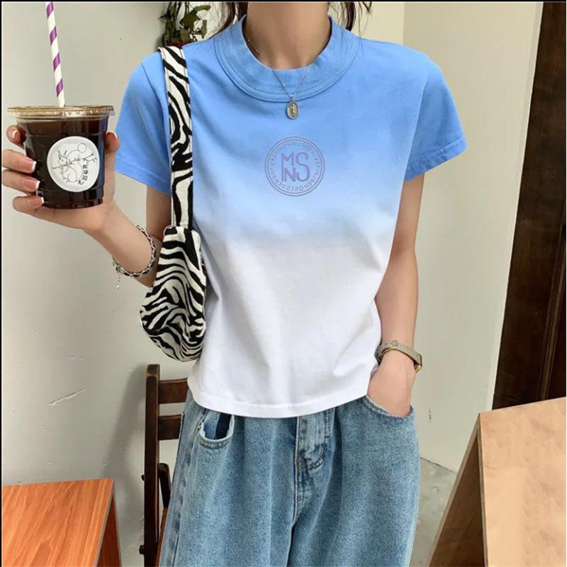 Ladies Short Sleeve T-Shirt Half Sleeve Top Summer Student Loose Large Size Women's Bottoming Shirt