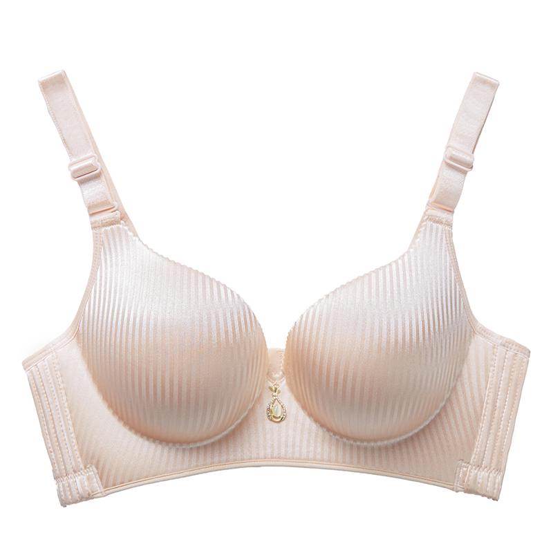Sexy Adjustable Women Bra Seamless Thin Smooth Gather Seamless Underwear Push Up Bra