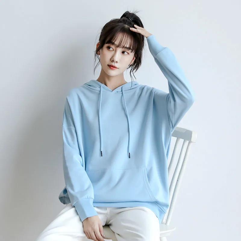 Hoodied Long Sleeve Streetwear Harajuku Sweatshirt Women Unisex Sport Hoody Tops